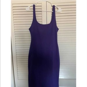 Purple Midi Bodycon dress